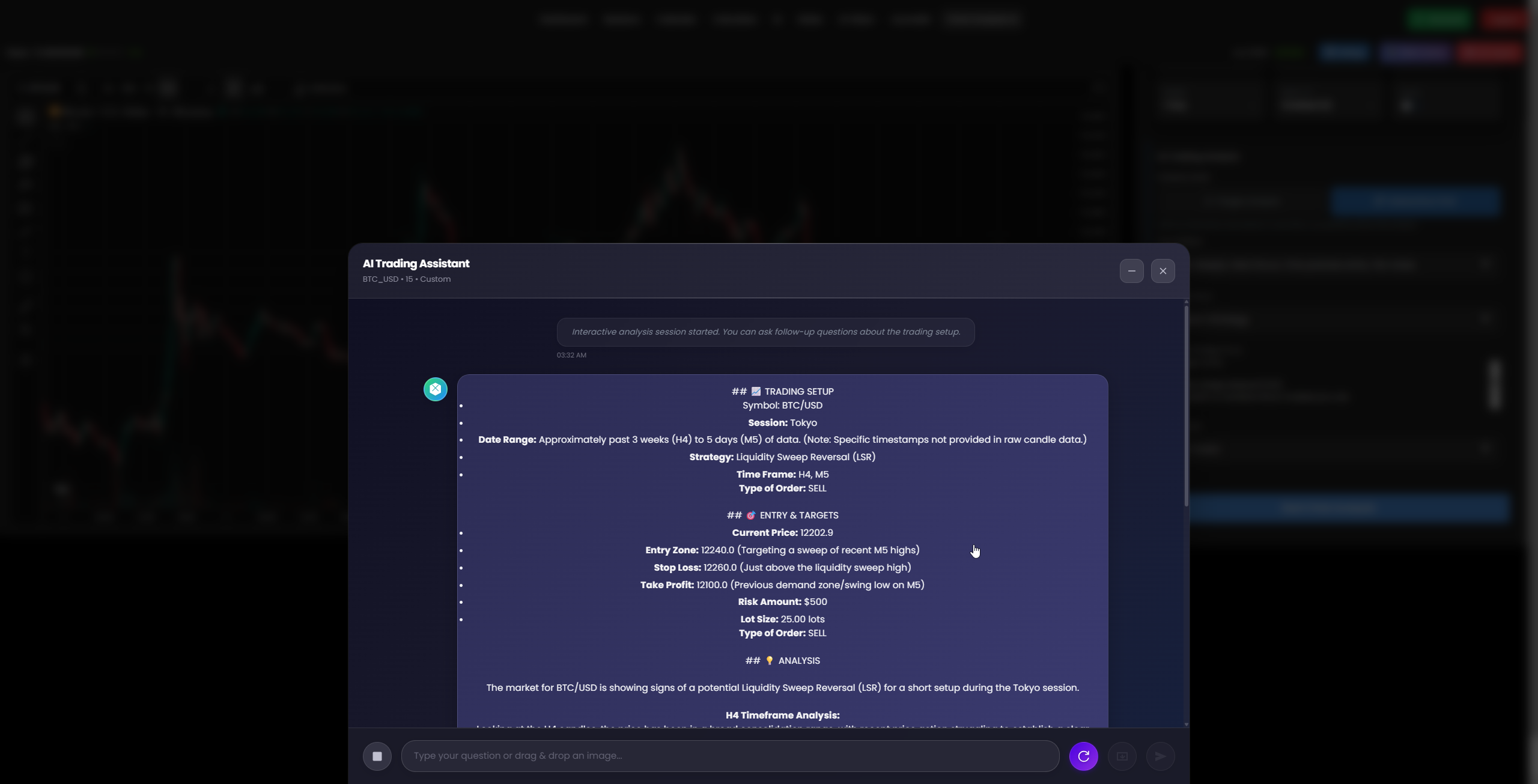 Trading Results - BTC/USD LSR Strategy Performance